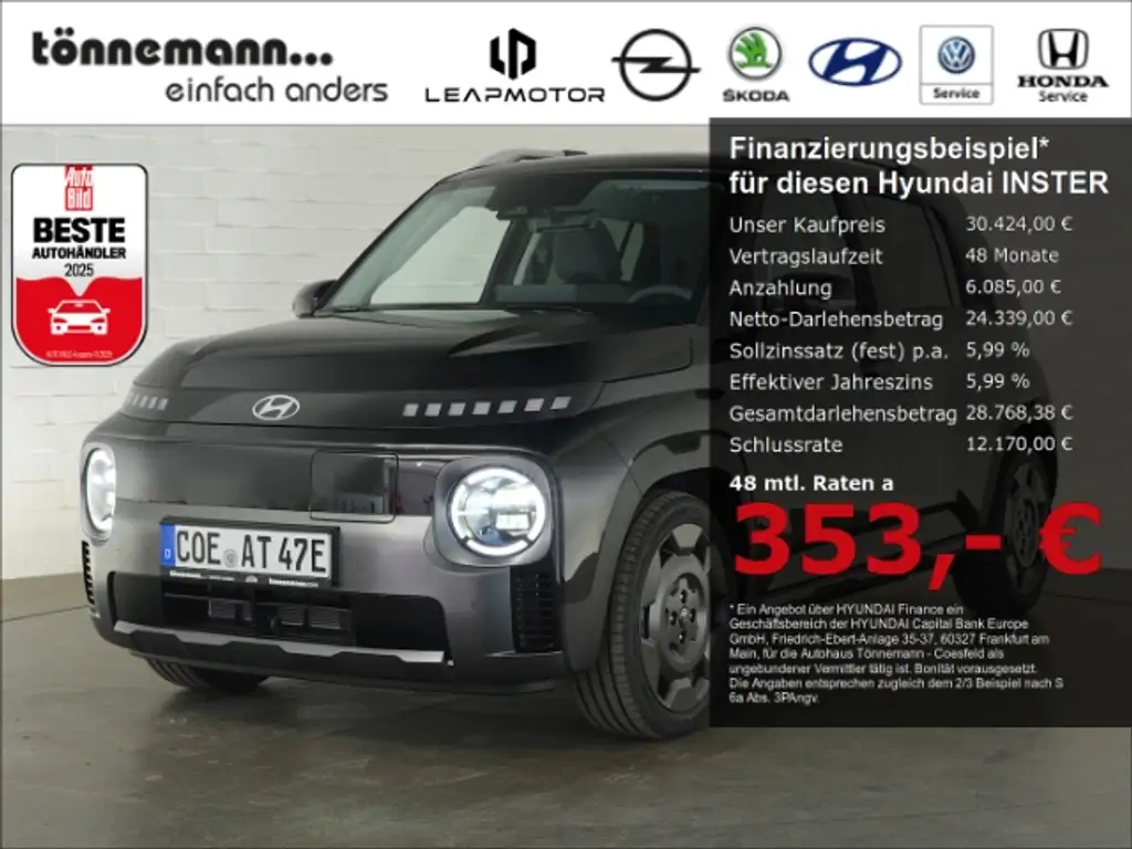 Hyundai Inster CROSS 49kWH+NAVI+RÜCKFAHRKAMERA+VOLL LED+SITZ-/LEN