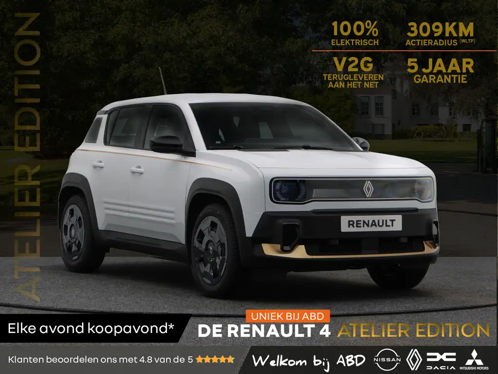 Renault R 4 Atelier Edition urban range 40 kWh | Uniek bij ABD