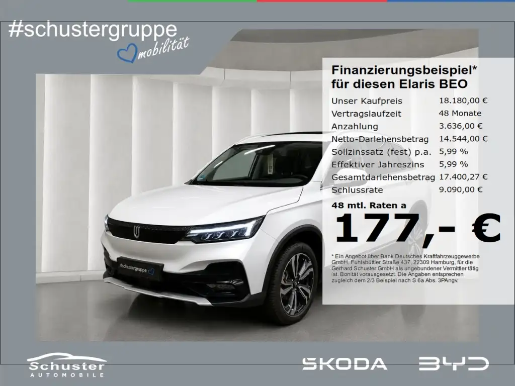Elaris Beo Skywell ET5*Panodach LED ACC Sitzbelüf Leder