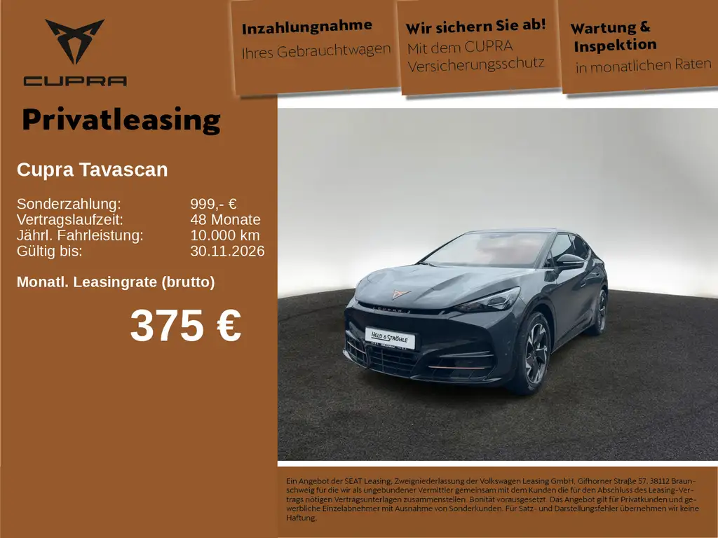 CUPRA Tavascan Endurance 82kWh KEYLESS LED NAVI WÄPU