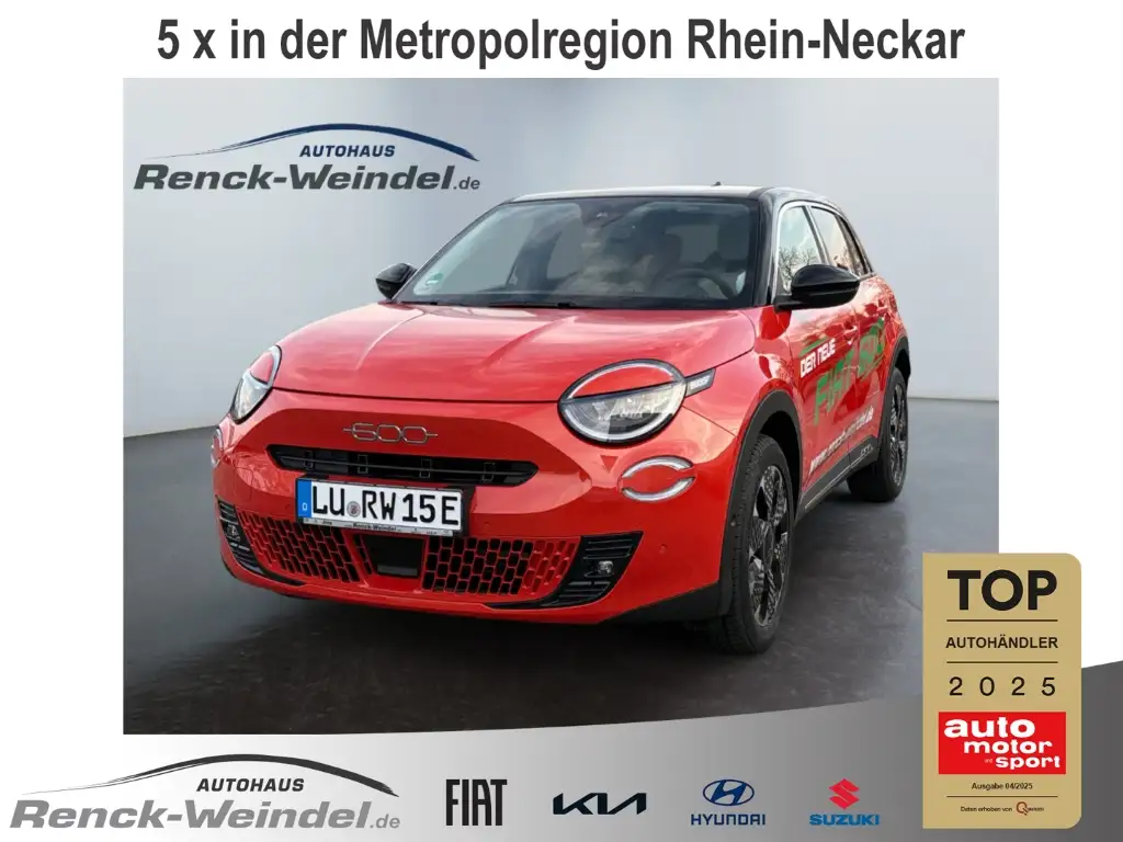 Fiat 600 LA PRIMA Navi Massagesitze LED El. Heckklappe Appl