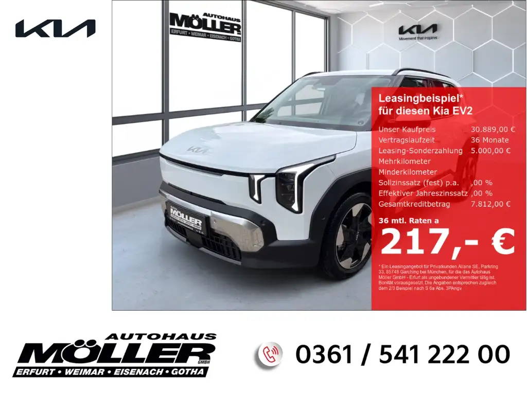 Kia EV2 Earth 42.2 P3+P5-P7 360° Totwinkel 18'' Sound PDC