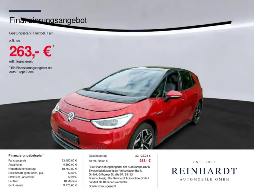Volkswagen ID.3 PRO PERFORMANCE IQ-L/ACC/KEYLESS/WÄRMEPUMPE