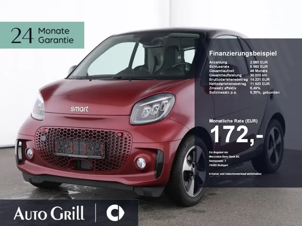 smart forTwo EQ JBL Exklusiv Kamera 22kw Pano