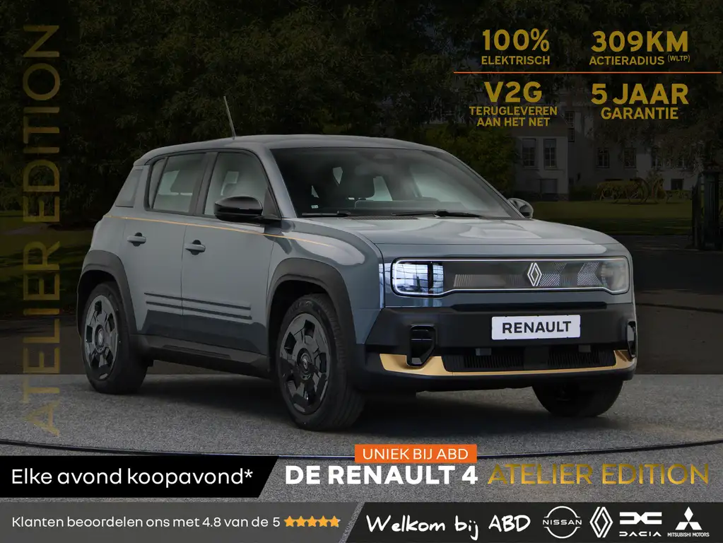 Renault R 4 Atelier Edition urban range 40 kWh | Uniek bij ABD