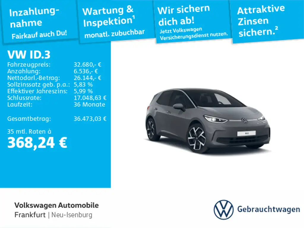 Volkswagen ID.3 Pro Move IQ.Light PANO HUD DCC APP