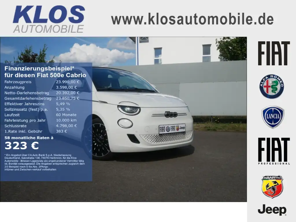 Fiat 500e BY BOCELLI AT 42 Kwh 118PS LED NAVI WINTER