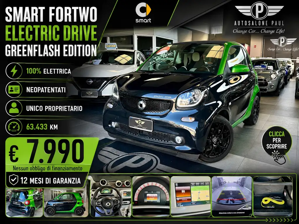 smart forTwo Fortwo III Full electric drive Greenflash Edition