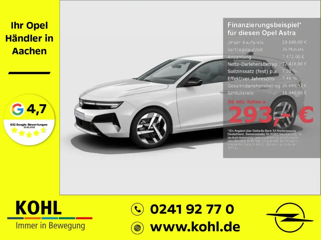 Opel Astra-e Electric GS 156PS Allwetter PDCv+h LED SHZ Rückfah