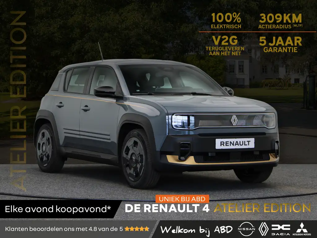 Renault R 4 Atelier Edition urban range 40 kWh | Uniek bij ABD
