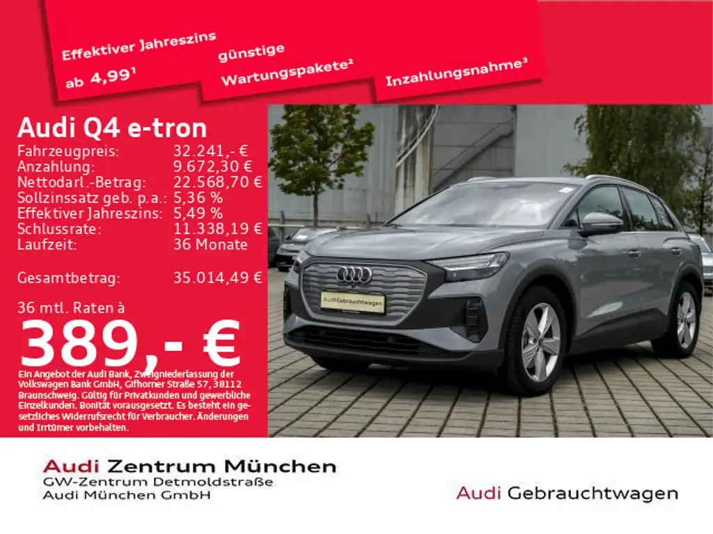 Audi Q4 e-tron 40 Wärmep./AHK/Matrix