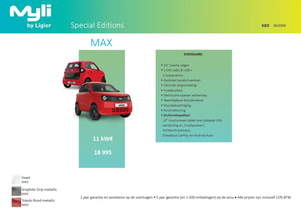 Ligier Myli MAX - NIEUW