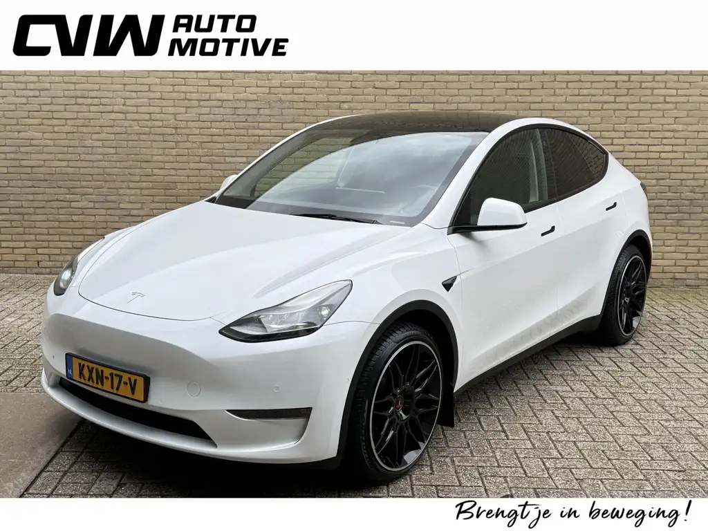 Tesla Model Y Long Range AWD 75 kWh SOH 93% | Lederen bekleding