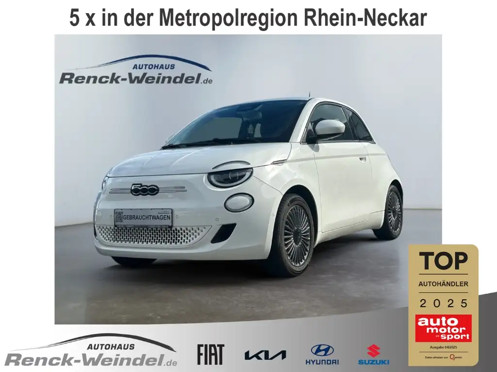 Fiat 500e Neuer Icon Navi Apple CarPlay Android Auto Klimaau