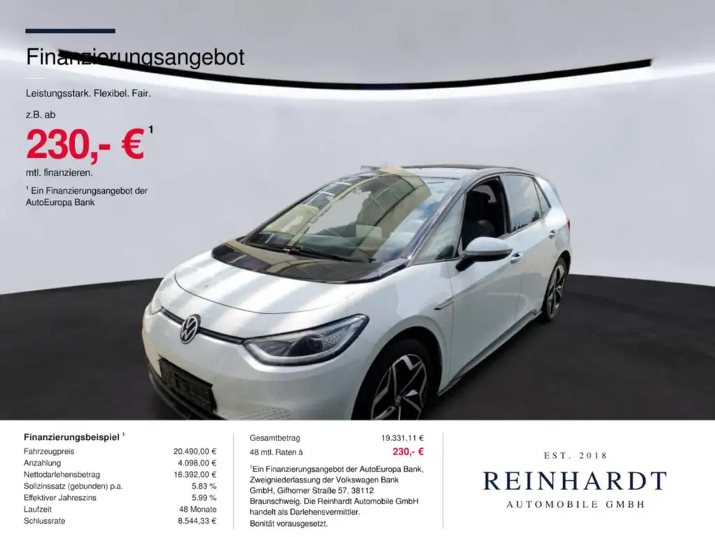 Volkswagen ID.3 PRO PERFORMANCE MAX ACC/HuD/PANO/WÄRMEPUMPE