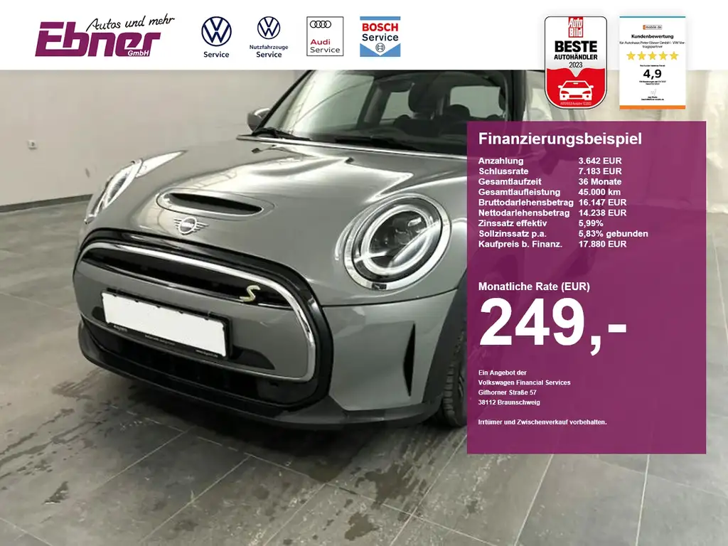 MINI Cooper SE Essential Trim KAMERA+NAVI+APP+LED+GRA!