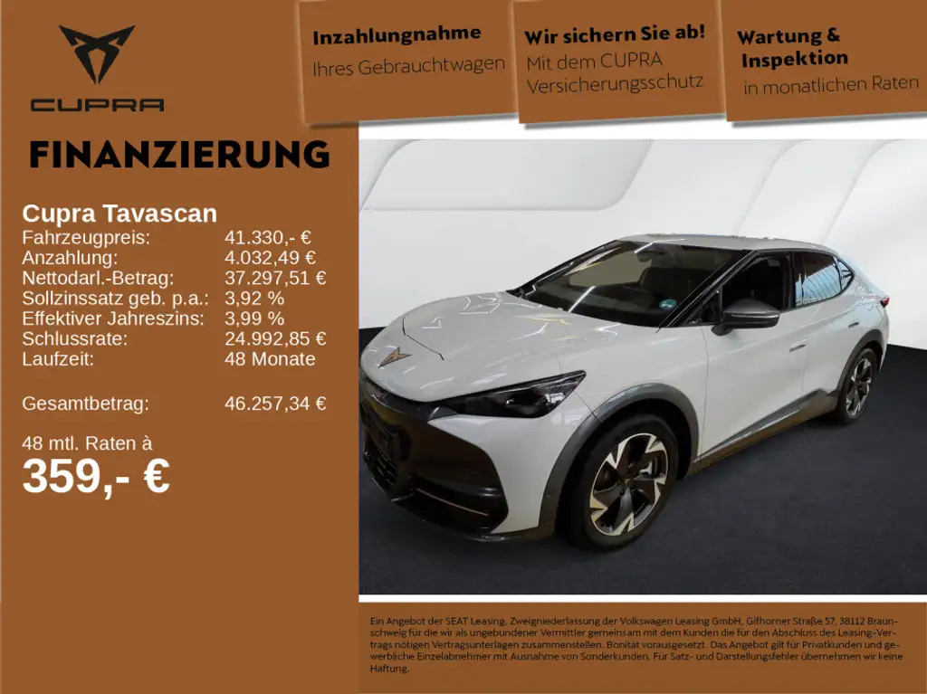 CUPRA Tavascan Endurance 82kWh LED NAVI KEYLESS WÄPU
