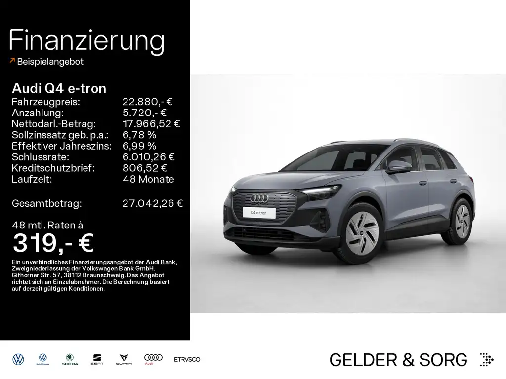 Audi Q4 e-tron Q4 35 e-tron Standklima*Navi*VC*EPH+*LED*Sitzhzg
