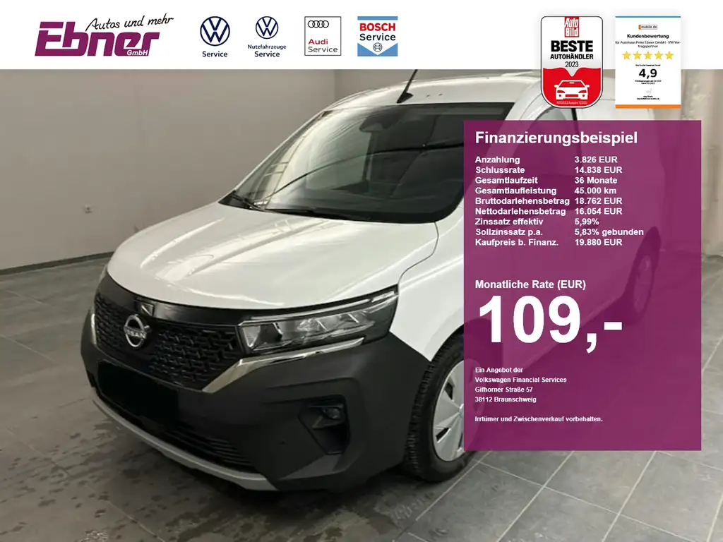 Nissan Townstar KASTEN ACENTA EV 2.2t NP:49tEUR! KAMERA+LED+GRA+PD