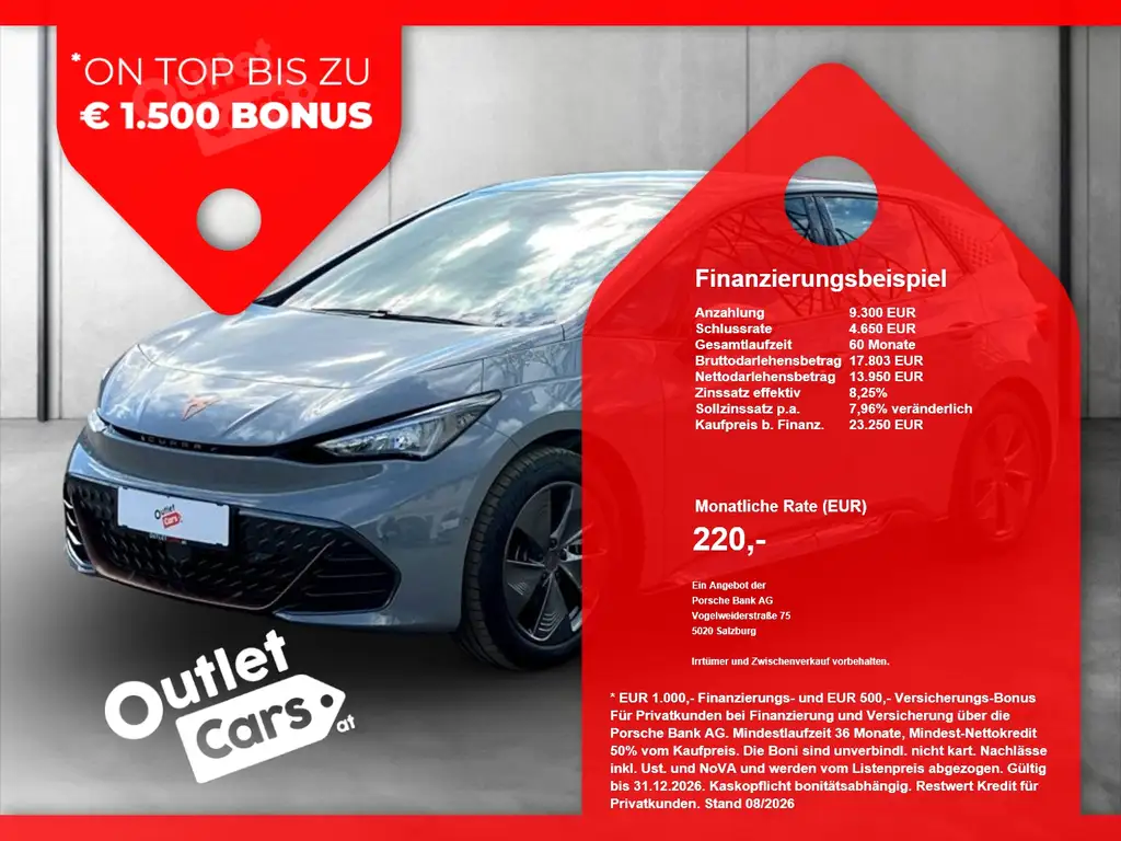 CUPRA Born 150 W ASSIST+LED+NAV+RADAR+RFK+HUD