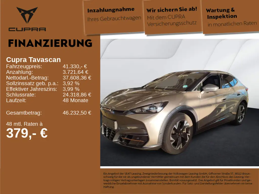 CUPRA Tavascan Endurance 82kWh KEYLESS LED NAVI WÄPU