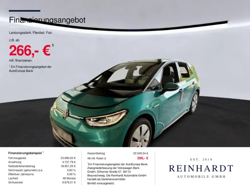 Volkswagen ID.3 PRO PERFROMANCE FAMILY IQ-L/ACC/PANO/WÄRMEP