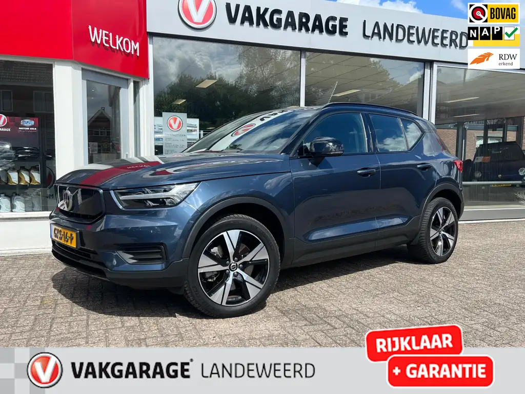 Volvo XC40 Recharge Twin Plus, trekhaak, navi, leder, 420KM A
