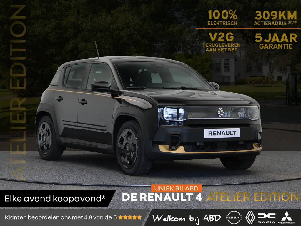 Renault R 4 Atelier Edition urban range 40 kWh | Uniek bij ABD