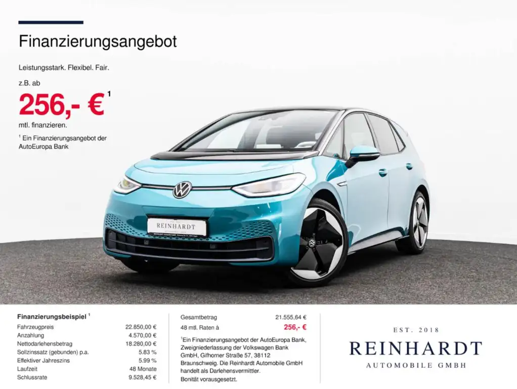 Volkswagen ID.3 PRO PERFORMANCE BUSINESS ACC/CARPLAY/WÄRME.