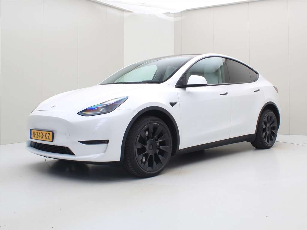 Tesla Model Y Long Range AWD 75kWh 351pk 92,2% SoH [ WIT LEDER+T
