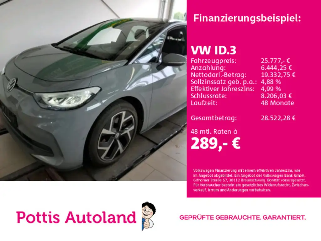 Volkswagen ID.3 PRO MOVE KAMERA NAVI SITZHZG LED PDC