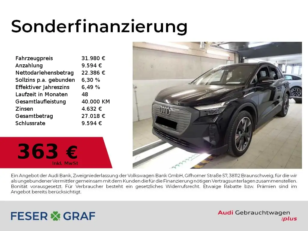 Audi Q4 e-tron 40 S Line Int Navi,LED,Sportsitze,Kamera,20Zoll