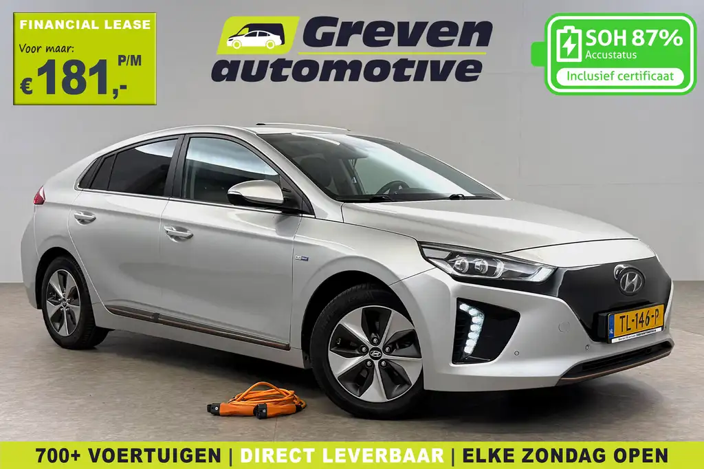 Hyundai IONIQ Premium EV | Snelladen | SOH 87% | Pano | Stoelven