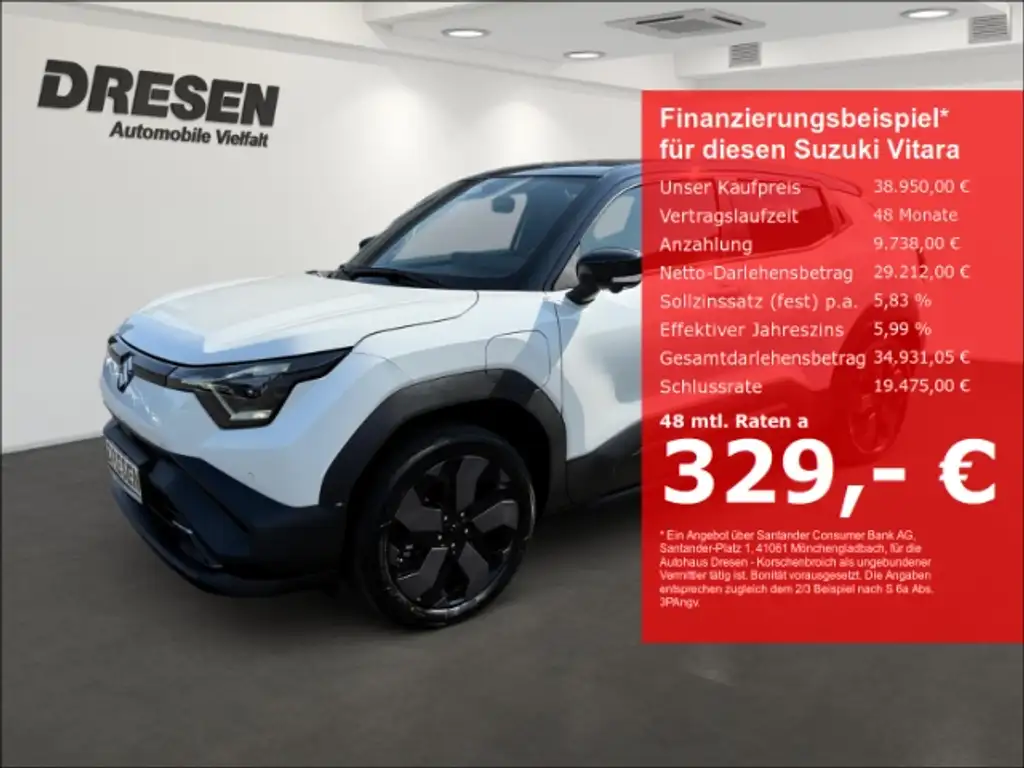 Suzuki eVitara eVitara Comfort+ Glasdach/Wärmepumpe/LED/Kamera