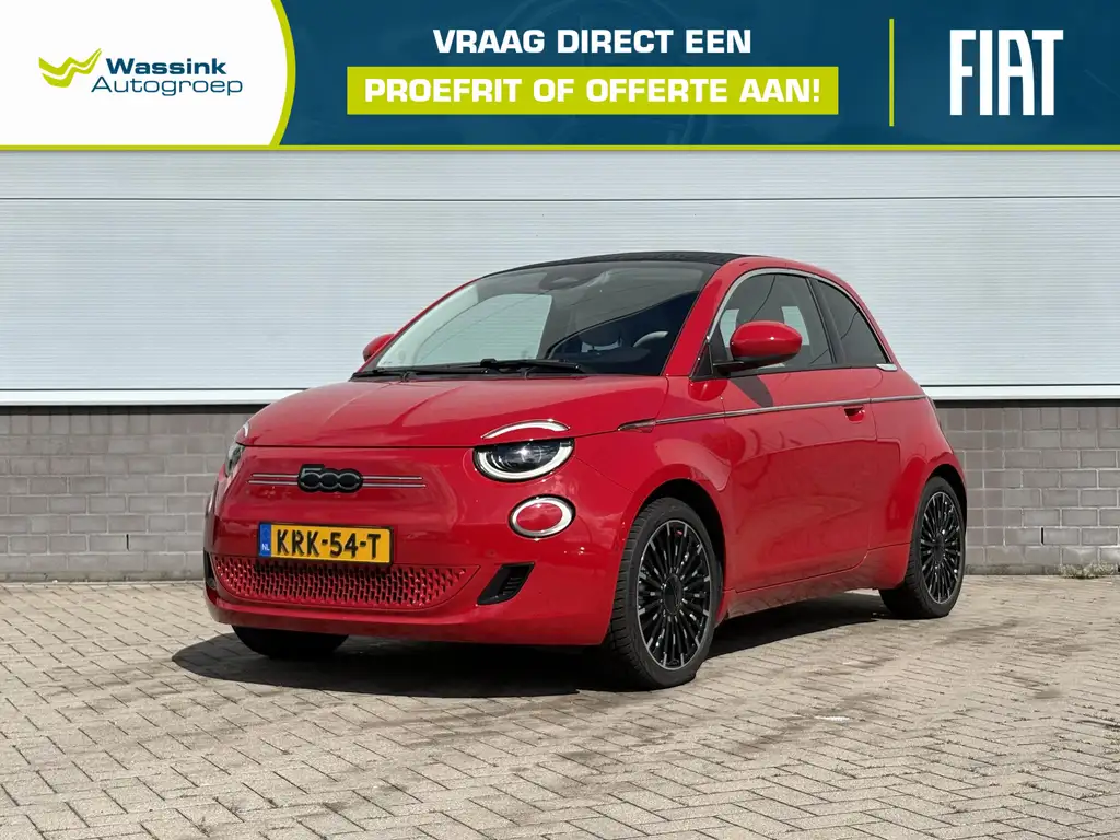Fiat 500C La Prima 42 kWh Cabrio JBL Soundsysteem | Parkeers