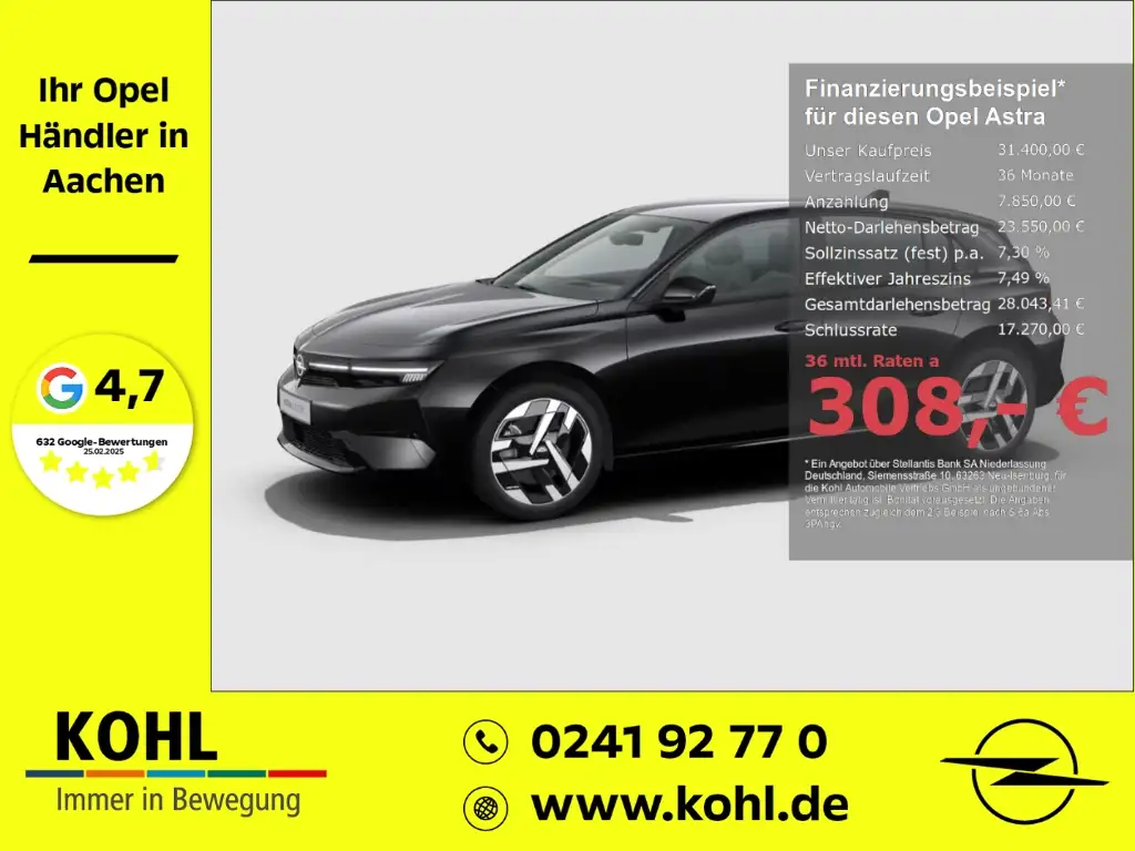Opel Astra-e Electric Ultimate 156PS Navi HUD Allwetter LED Rüc