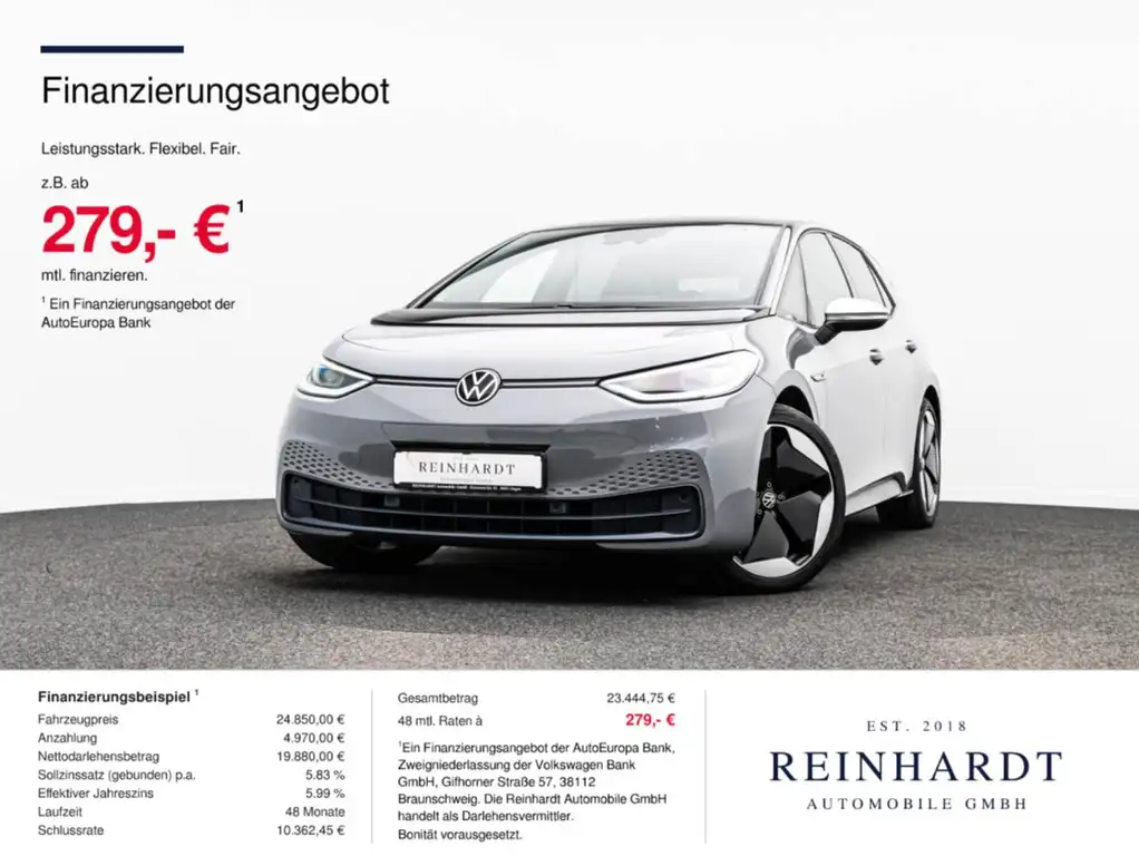 Volkswagen ID.3 PRO PERFORMNACE 1ST MAX ACC/HuD/PANO/WÄRMEP