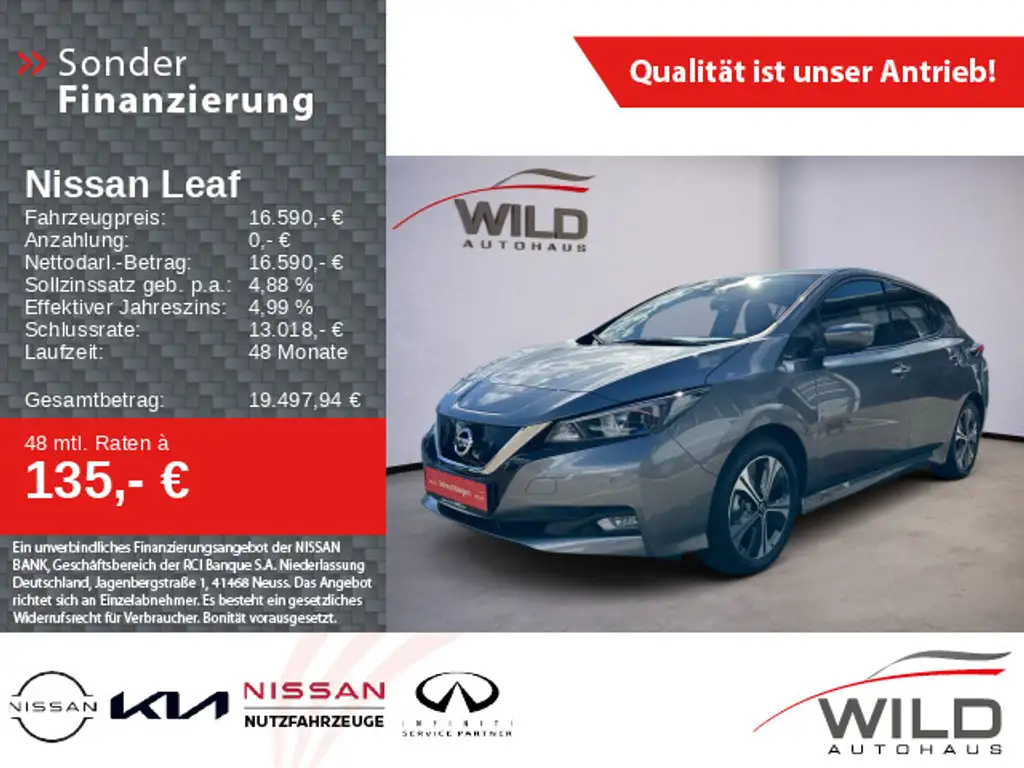 Nissan Leaf LEAF 40 kWh | N-Connecta | 360°| Navi | SOH 93%