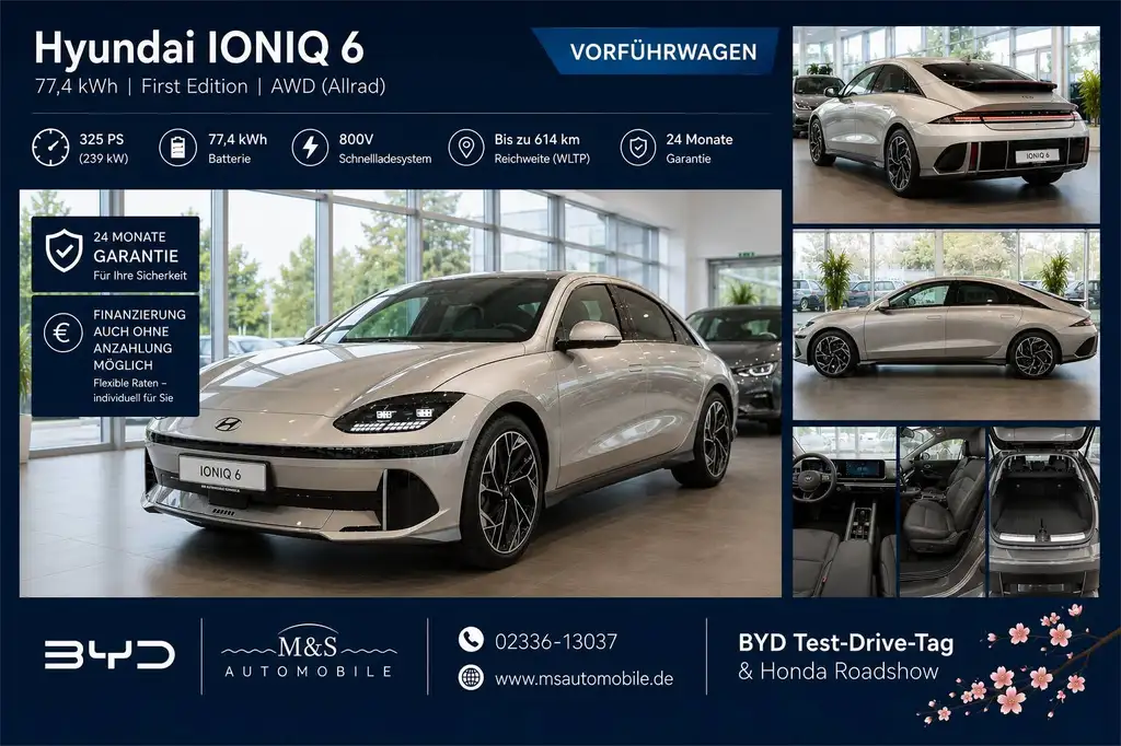 Hyundai IONIQ 6 77,4 kWh 4WD First Edition °800 V Technik-Werks Garantie°